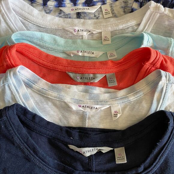 Athleta Breezy Tank Set of 6 Solids & Prints Women's XL - Picture 2 of 16